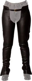 Produktbild von Dy'on Lange Lederchaps Standard Schwarz Unisex wasserabweisend