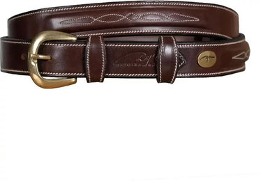 Dy'on Ledergürtel Fancy Stitch Unisex 80 cm – Bild 1 von 3