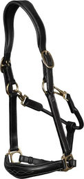 Dy'on Lederhalfter für Warmblut in Schwarz – Bild 1 von 3