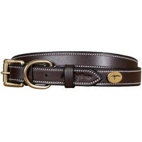 Produktbild von Dy'on Lederhalsband für Hunde in Schwarz oder Braun Größe S