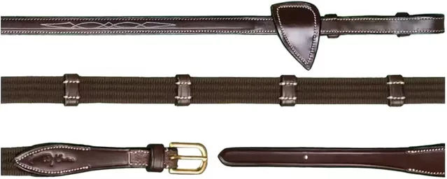 Dy'on Lederzügel für Pferde mit Stoppern 5/8 Zoll – Bild 1 von 2