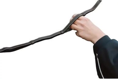 Produktbild von Dy'on Lederzügel mit Griffen für Pferde in Schwarz