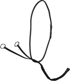 Produktbild von Dy'on Martingal für Pferde aus Leder mit Ringen in Schwarz