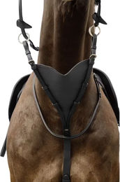 Produktbild von Dy'on Martingale für Pferde aus flexiblem Vollleder in Schwarz