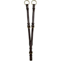 Produktbild von Dy'on Martingalengabel aus Leder mit Ringen in Braun