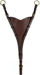 Dy'on Martingalgabel Soft Bib aus Leder in Braun für Vollblut Pferde – Bild 1 von 2