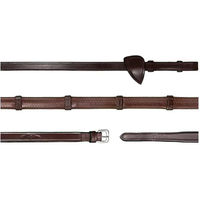 Produktbild von Dy'on New English Collection Gummizügel mit Schnallen und Lederstegen für Ponys in Braun