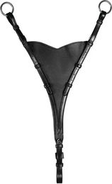 Dy'on New English Collection Martingalgabel geschlossen soft aus Leder in Schwarz für Pferde – Bild 1 von 2