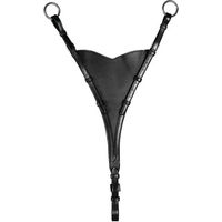 Produktbild von Dy'on New English Collection Martingalgabel geschlossen soft aus Leder in Schwarz für Pferde
