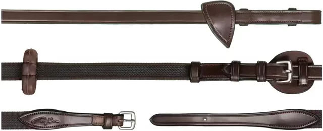 Produktbild von Dy'on New English Collection Verstellbare Lederzügel für Pferde Braun 5/8"