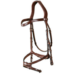 Dy´on New English Collection X-fit Anatomische Trense aus Leder Braun für Vollblut – Bild 1 von 3