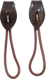 Dy'on Pelham Kurzer Sattelgurt aus Leder in Braun – Bild 1 von 3