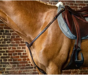 Produktbild von Dy'on Pony Halsband aus Leder in Braun