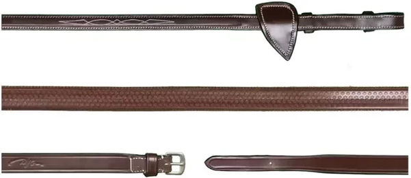 Dy'on Pony Zügel aus Leder in Braun – Bild 1 von 2