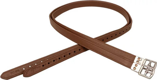 Produktbild von Dy'on Premium Soft Steigbügelriemen aus Leder in Braun 145 cm