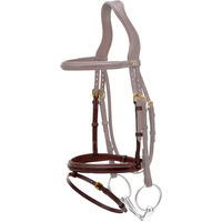 Produktbild von Dy'on Reithalfter für Warmblut aus Leder in Braun