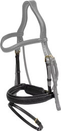 Dy'on Reithalfter Geflochten Pull Trense aus Leder Schwarz Full – Bild 1 von 1