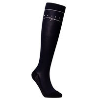 Produktbild von Dy’on Reitsocken für Damen 3 Paar Blau und Schwarz aus Nylon Größe 41-46