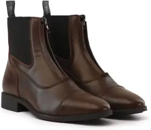 Produktbild von Dy'on Reitstiefel für Kinder aus Leder in Braun mit Reißverschluss Größe 25