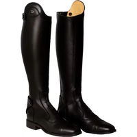 Produktbild von Dy'on Schlanke Schnürreitstiefel aus Leder Schwarz Unisex Größe 40