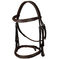 Produktbild von Dy'on Trense HC Flash Noseband aus Leder in Braun