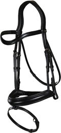 Dy'on Trense mit kombiniertem Reithalfter aus Mattleder New English Collection Schwarz Cob – Bild 1 von 1