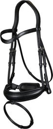 Dy'on Trense New English Collection mit breitem schwedischem Reithalfter Schwarz Full – Bild 1 von 1