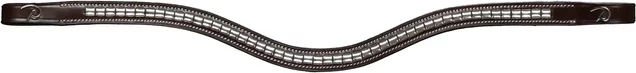 Produktbild von Dy'on V-förmiger Clincher für Pferde aus Leder in Braun und Silber