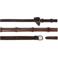 Produktbild von Dy'on Working Collection Gummizügel für Pferde aus Leder mit 7 Lederstoppern in Braun