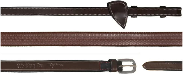 Dy'on Working Collection Gummizügel für Pferde Braun 5/8 breit – Bild 1 von 2