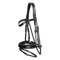 Produktbild von Dy'on Working Collection Trense aus Leder mit schwedisch kombiniertem Lacknasenriemen Schwarz Cob/VB