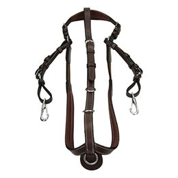 Dy'on Working Collection Vorderzeug mit Brücke aus Leder für Warmblut Pferde in Braun – Bild 1 von 3