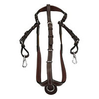 Produktbild von Dy'on Working Collection Vorderzeug mit Brücke aus Leder für Warmblut Pferde in Braun