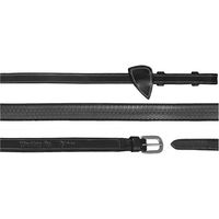 Produktbild von Dy'on Working Collection weiche Gummizügel breit 5/8 Schwarz für Ponys