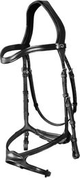Produktbild von Dy'on X-Fit New English Collection Anatomische Trense aus Leder für Ponys in Schwarz
