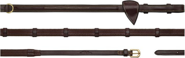 Dyon 1/2 Howlett Gummizügel D Collection mit 7 Lederstegen braun Größe Pony – Bild 1 von 1