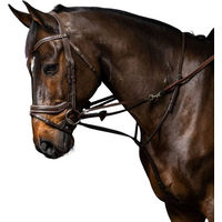 Produktbild von Dyon 12 Howlett Gummizügel mit 7 Lederstegen für Ponys in Braun