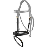 Produktbild von Dyon anatomischer Flash Nasenriemen D Collection aus Leder in Schwarz XL