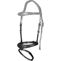 Produktbild von Dyon Anatomischer Flash Nasenriemen New English Collection aus Leder für Warmblut in Braun oder Schwarz