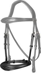 Produktbild von Dyon Anatomischer Nasenriemen aus Leder Schwarz für Warmblut ohne Sperrriemen