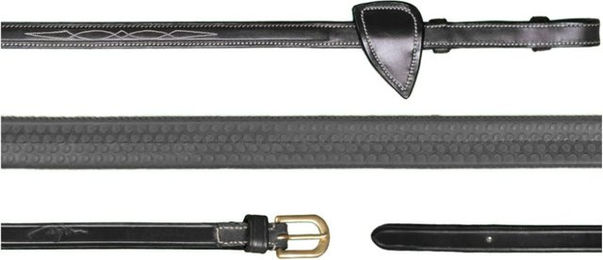 Dyon D Collection Gummizügel 58 Schwarz aus Leder und Gummi – Bild 1 von 1