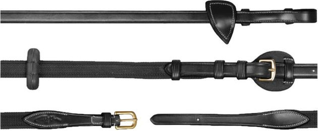 Dyon D Collection Verstellbare Zügel 58 aus Leder Schwarz – Bild 1 von 1