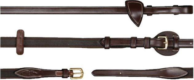 Produktbild von Dyon D Collection Verstellbare Zügel aus Leder in Braun für Warmblut