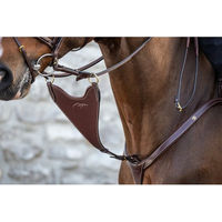 Produktbild von Dyon DCollection Martingalgabel Hard Bib geschlossen aus Leder für Vollblut in Schwarz oder Braun