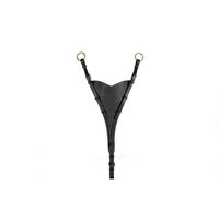 Produktbild von Dyon DCollection Martingalgabel Soft Bib aus Leder in Schwarz für Vollblut Pferde