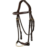 Produktbild von Dyon DCollection Rope Drop Trense Strickreithalfter Hannoveranisch Braun