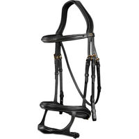Produktbild von Dyon Doppelnasenriemen US Collection aus Leder Schwarz Warmblut Extra