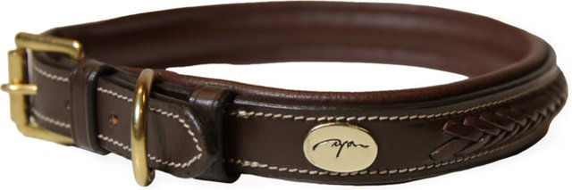 Produktbild von Dyon geflochtenes Hundehalsband aus Leder in XL