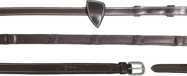 Produktbild von Dyon Gummizügel Dyon 58 mit 8 Stegen 16 mm Braun für Warmblut