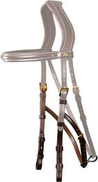 Produktbild von Dyon Hackamore Backenstück D Collection aus Leder in XL